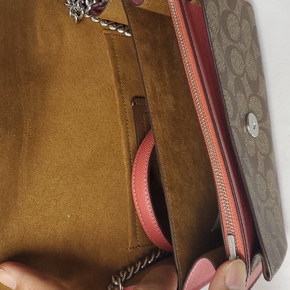 Coach 91019 Klare Crossbody In Signature Canvas SV/KHAKI/TANGERINE (Last One) - Picture 13 of 16